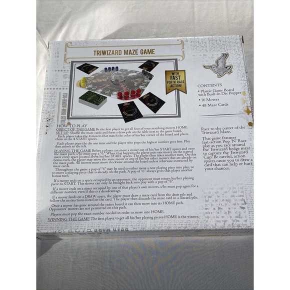 Harry Potter Triwizard Maze Game Pop 'N' Race Gameplay NIB - Picture 4 of 4